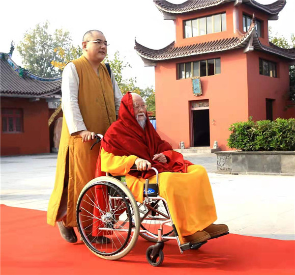 贺淮安闻思禅寺济平法师九十华诞